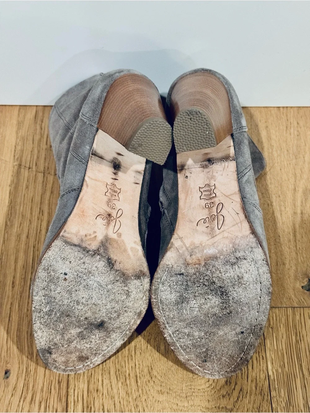 Joie Boho Western Festival Cowgirl Gray Suede Ankle Booties 4
